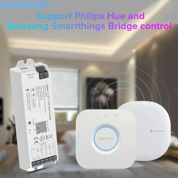 1-10 Контроллер Zigbee-LED 3.0 5 в 1 Устройство Google Assistant Alexa Hue Bridge Tuya WiFi 2,4 ГГц Двухрежимный шлюз DC5V-24V Smart