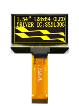 1,54-дюймовый 3,3 В 24p Желтый/Белый OLED-экран SSD1305 с чипом L2864KLBM 2864ASYC 128*64 IIC I2C/Параллельный /SPI Последовательный интерфейс