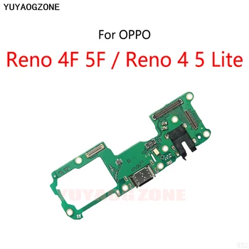 10 шт./лот Для OPPO Reno 4F 5F 4 5 Lite USB Зарядная Док-станция Порт Розетка Гибкий Кабель Модуль Платы Зарядки