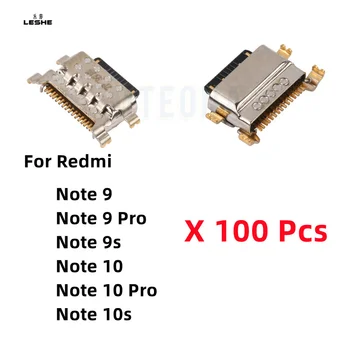 100 шт. Новинка для Xiaomi Redmi Note 9 9s 10 10s Pro Разъем Micro USB для зарядки, разъем для подключения зарядного устройства, разъем для док-станции