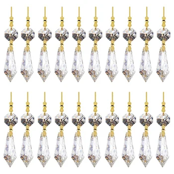 100ШТ Прозрачных подвесных деталей для люстры в форме слезинки, Бусины, Подвесное украшение для люстры своими руками