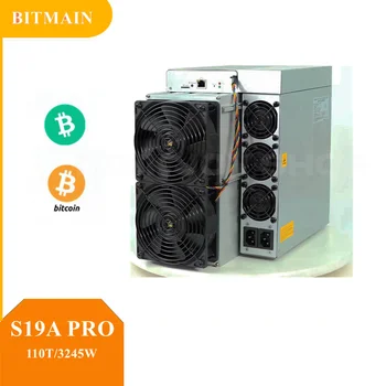 110th / S Bicoin Crypto Machine S19a Pro Bitcoin Asic Miner Bitmain Antminer Блок питания 3245 Вт в комплекте