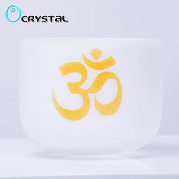 12-дюймовый дизайн ОМ с 7 тонами чакр CDEFGAB - Звуковая чаша для исцеляющей медитации