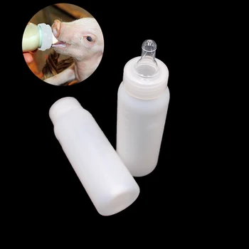 12ШТ фермерские доильные бутылки для козы ягненка отъемыша овец поросенка собаки кормление кормовым молоком пластиковая силиконовая бутылка-соска ветеринарная