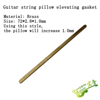 1шт Гитарная подушка для усиления латунной Накладки Роза 0,5 1,0 2,0 Толстые гитарные струны с низким уровнем шума при ударе распорка для подъема струн
