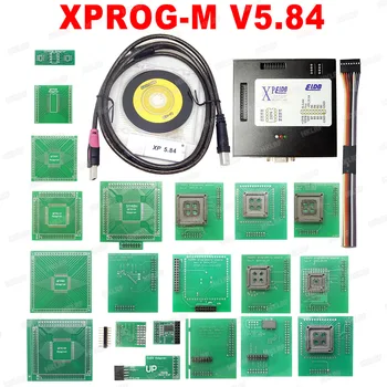 2019 XPROG 5.84V5.55 V5.70 V5.72 V5.74 V5.75 V5.84 Черная металлическая коробка Лучше интерфейса программирования tXPROG M V5.70ECU Xprog-M V5.70