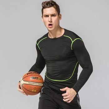 2019, Мужская одежда для тренажерного зала, спортивная одежда, Быстросохнущие мужские майки для бега, баскетбола, компрессионные комплекты для занятий йогой
