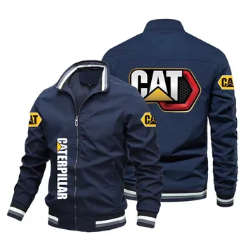2023 Мужская куртка с котом, винтажная модная мотоциклетная куртка, мужская мотоциклетная куртка с логотипом черного автомобиля, спортивная одежда на открытом воздухе, модный повседневный топ