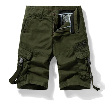 2023 Мужские Летние Модные хлопчатобумажные дышащие армейские тактические шорты, мужские повседневные короткие брюки с несколькими карманами, Удобные Свободные мужские шорты