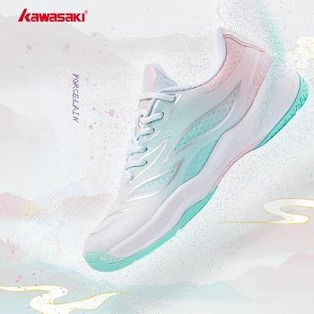 2023 новая женская обувь для бадминтона Kawasaki, женские дышащие Высокоэластичные нескользящие спортивные кроссовки, теннис K1B41