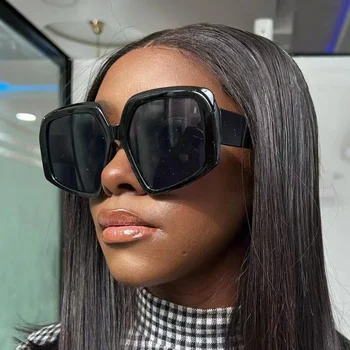 2023 Новые Модные Солнцезащитные очки Для мужчин и женщин в неправильной большой оправе, Солнцезащитные очки для отдыха на открытом воздухе, Женские очки UV400 Oculos De Sol