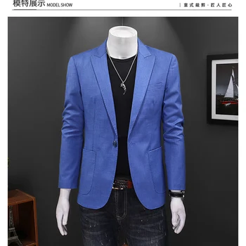 2023 Новый продукт, весенне-осенний тонкий однобортный пиджак, мужской модный красивый деловой повседневный S-5XL