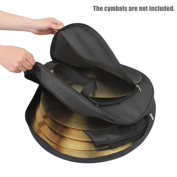 21-Дюймовая сумка для тарелок с тремя карманами, рюкзак со съемной перегородкой, сумка для плечевого ремня, аксессуары для ударных инструментов, барабанов.