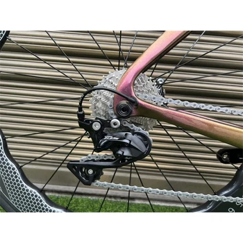 48 51 54 56 58 см Серый Логотип Chameleon Disc Complete Carbon Road Bike Полный Велосипед 105 R7020 Groupset 6560 Колес CX9 Дисковые Ступицы
