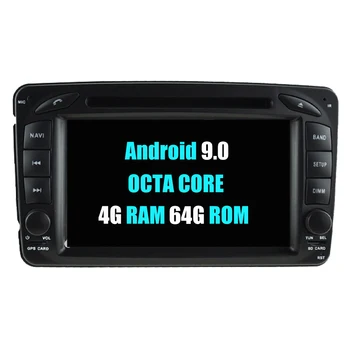 4G RAM + 64G ROM Автомобильный Мультимедийный Плеер Для Mercedes G320 G500 G55 W210 E200 E220 E230 E240 Android 9,0 Радио DVD GPS Навигация