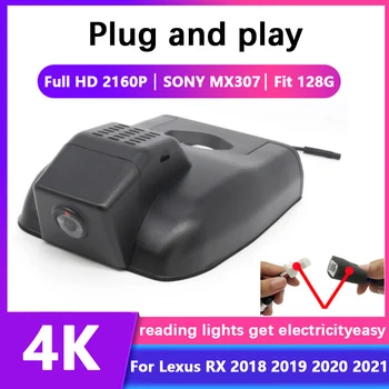 4K 2160P Простой в установке Автомобильный Видеорегистратор Видеорегистратор Dash Cam Камера Для Lexus RX 2018 2019 2020 2021 2022 высокое качество Ночного видения