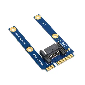 50 мм Mini PCI-E mSATA SSD к плоскому жесткому диску SATA 7pin PCBA Адаптер расширения