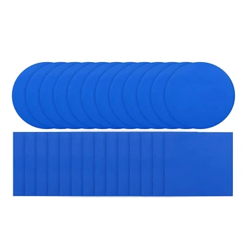 50 Самоклеящихся ПВХ-пластырей для бассейна Ремонтный комплект Синий ПВХ для бассейнов Надувные изделия для лодок