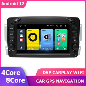 7'Android 12 Автомобильный GPS-плеер Для Mercedes Benz W209 W203 W463 W639 W168 CLK/C Радио Стерео Мультимедийная Навигация 6 + 128 ГБ CARPLAY