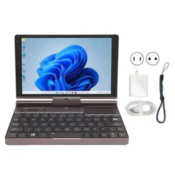 8,0-дюймовый карманный ноутбук с процессором I7 1195G7 16 ГБ 1 ТБ Портативный карманный ноутбук с клавиатурой с подсветкой 110-240 В
