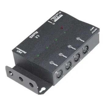 8 каналов DMX-выхода, DMX-разветвитель и усилитель сигнала; вход AC100V-240V
