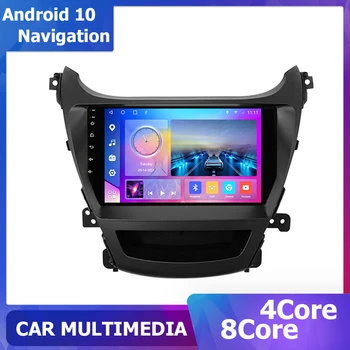 9-дюймовый GPS-навигатор carplay для Hyundai Elantra Avante I35 2014 2015 2016 Android 10 carplay Мультимедийный плеер Спутниковой Навигации 6 + 128 Г