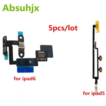 Absuhjx 5шт Гибкий кабель включения-выключения громкости для iPad 5 6 Клавиша управления воздушным отключением звука Ленточные детали