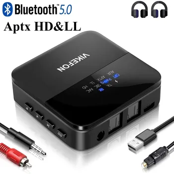 aptX HD С Низкой Задержкой Bluetooth 5,0 Аудиопередатчик Приемник CSR8675 ТВ ПК Беспроводной Адаптер USB-Ключ RCA SPDIF 3,5 мм Разъем Aux