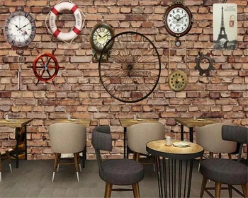 beibehang papel de parede 3d креативное колесо винтажные обои значок наклейка обои фон стены обои 3d на стену