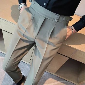 BHRIWRPY 2023, Весенние новые мужские костюмные брюки, Мужские брюки, роскошные платья для официальных мероприятий, мужские брюки для мужчин, мужские официальные брюки