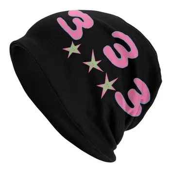 Bladee Drain Gang 333 Кепки С Логотипом В Готическом Стиле Для Мужчин Женщин Открытый Skullies Шапочки Шляпа Весенняя Теплая Многофункциональная Вязаная Шапка