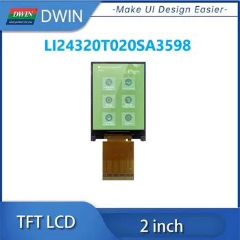 DWIN 2-дюймовый 350-Яркий IPS TFT ЖК-Модуль RGB 18-Битный Интерфейс Емкостно-Резистивная Сенсорная Панель Для ESP32 STM32 LI24320T020SA3598