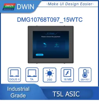 DWIN 9,7 Дюймов 1024*768 TFT HMI/UART RS232 RS485 Smart LCM Дисплей Система DGUS II Емкостный Сенсорный ЖК-модуль