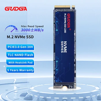 GUDGA SSD NVME M2 128 г 256 гб 512 ГБ 1 ТБ NMVE Твердый Жесткий Диск Внутренний Диск M.2 Pci Express 3*4 Для Ноутбуков Планшетов 2280
