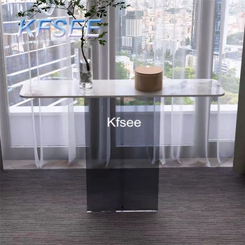 Kfsee 1шт В комплекте, прозрачный столик для прихожей длиной 120 см, лучший консольный столик