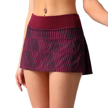 LL С логотипом Pace Rival Женские шорты для йоги с прикрепленными юбками С высокой талией для гольфа, тенниса, тренировок, спортивная одежда, одежда для фитнеса