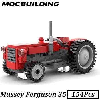 Massey Ferguson 35 Модельных блоков Сельскохозяйственный трактор Городской автомобиль Кирпичи для транспортных средств Строительные игрушки Развивающие игрушки для детей Подарки для детей