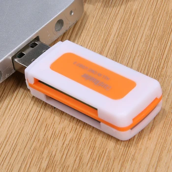 Mini USB2.0 4 слота для карт памяти Устройство чтения смарт-карт SD / MMC TF MS M2 Card Reader