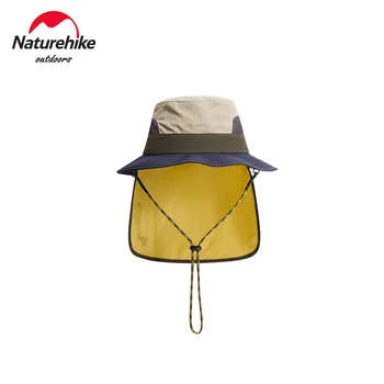 Naturehike Детская солнцезащитная шляпа с широкими полями, детская кепка-ведро, летняя пляжная шляпа-ведро для девочек, для путешествий, кемпинга, милые повседневные солнцезащитные шляпы