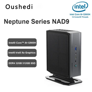 Oushedi Neptune Mini PC NAD9 Intel Core I9 12900H Intel Iris Xe DDR4 32GB 512GB SSD Настольный Компьютер Windows 11 Mini PC Gamer