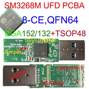 SM3268M UFD PCBA, планшеты TSOP48 и BGA152132, 3268M ФЛЭШ-НАКОПИТЕЛЬ USB3.0 PCBA, наборы UDF 