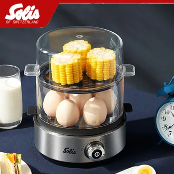 Solis egg boiler 8270 с автоматическим отключением питания, пароварка для яиц, машина для завтрака, Многофункциональный Кухонный Комбайн, Кухонный Подарочный Котел