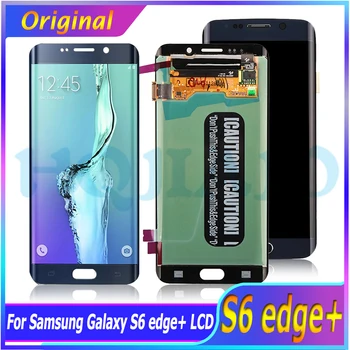 Super AMOLED ЖК-экран Для Samsung S6 edge + G928F ЖК-дисплей С Сенсорным Экраном, Дигитайзер Для Samsung Galaxy S6 edge Plus G928 G928T
