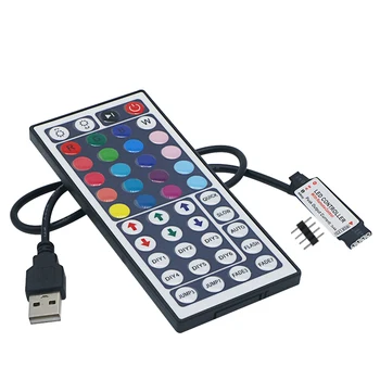SZYOUMY USB RGB LED Контроллер 44 Клавиши RF Беспроводной Мини Пульт Дистанционного Управления DC5V 12A Для 3528 5050 SMD RGB LED Полосы Света