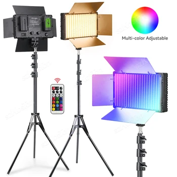 U600 RGB Светодиодный Свет Для Фотостудии 3200-5600K Для YouTube Game Live Video Lighting Портативная Лампа Для Видеозаписи Фотосъемки