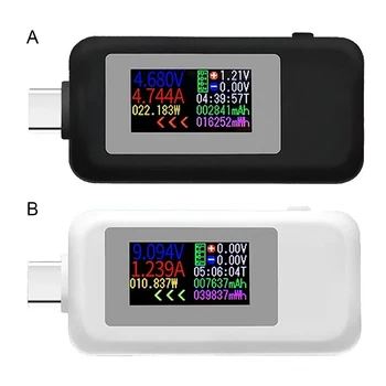 USB-тестер Type-C Портативный профессиональный измеритель тока и напряжения 4-30 В, цифровой электронный амперметр, испытательная машина