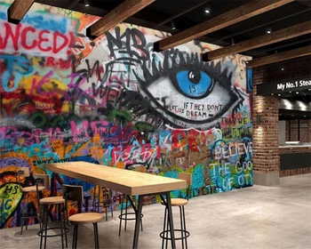wellyu обои на заказ KTV бар кафе офис обои с граффити бесшовные обои украшение дома фоновые фотообои 3d