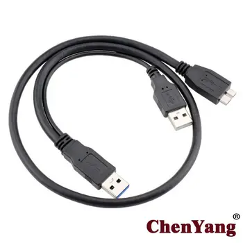 Xiwai Chenyang Micro USB от 3 Y до двух разъемов USB3.0 A 50 см для мобильного жесткого диска