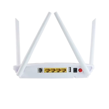 XP6489 XPON ONU, 4GE + 1POTS + WIFI2.4G и 5.8G двухдиапазонный Wi-Fi, Порт разъема SC/ UPC, 4 шт. Антенна Волоконно-оптическая ONT