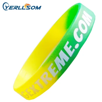 YERLLSOM 200 шт./лот Высококачественные индивидуальные силиконовые браслеты с логотипом Swirl для YS09100101